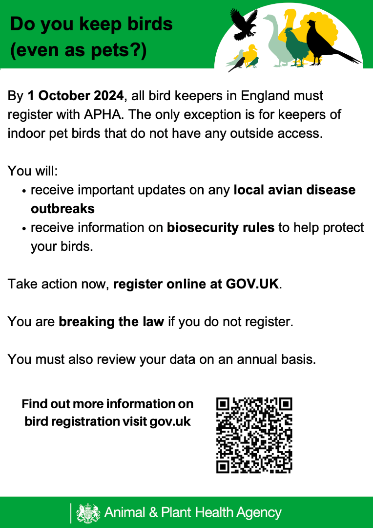 Register birds