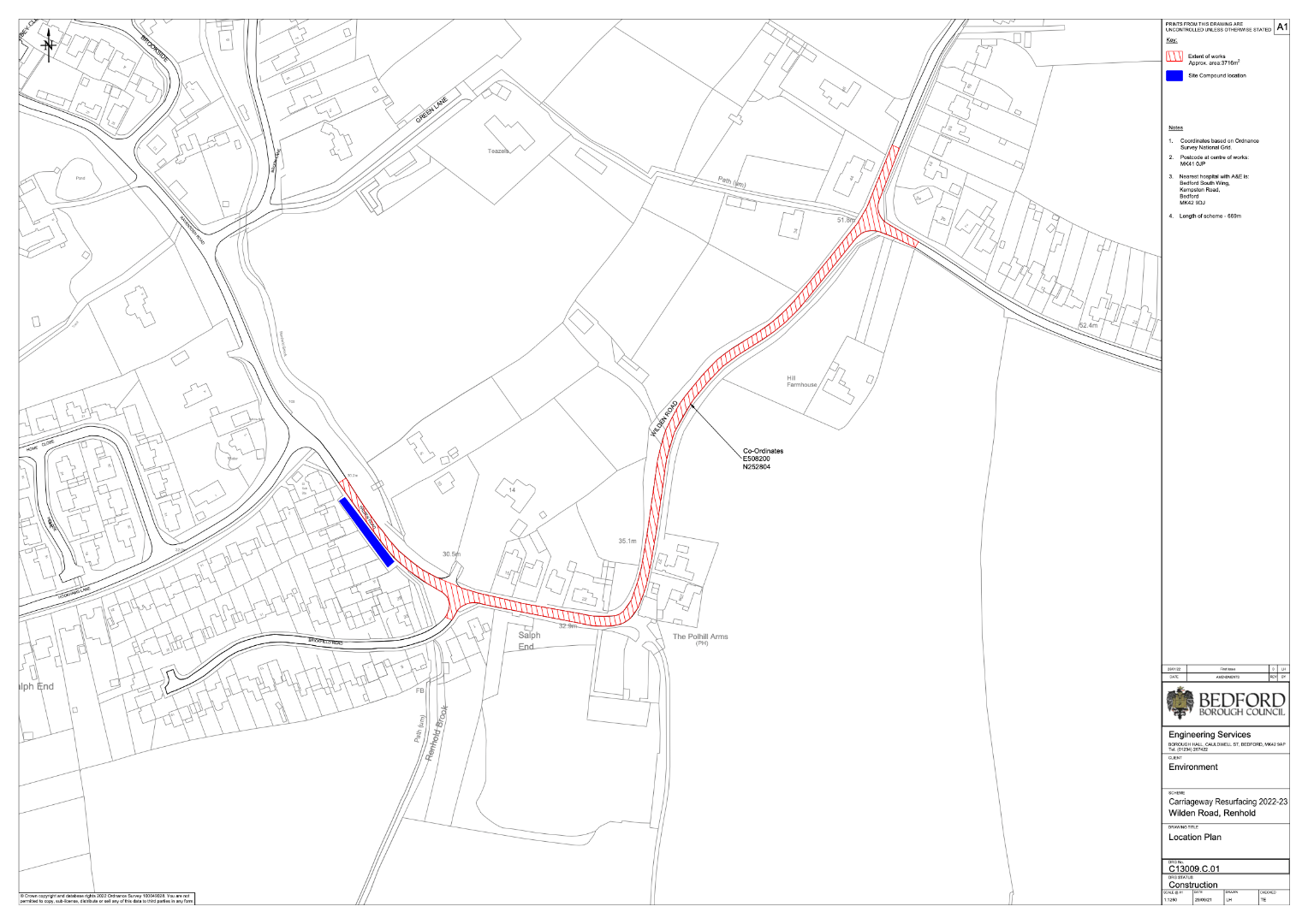 Wilden Road, Renhold Location Plan-A1.png