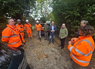 Richard Fuller MP visits Renhold pumping station